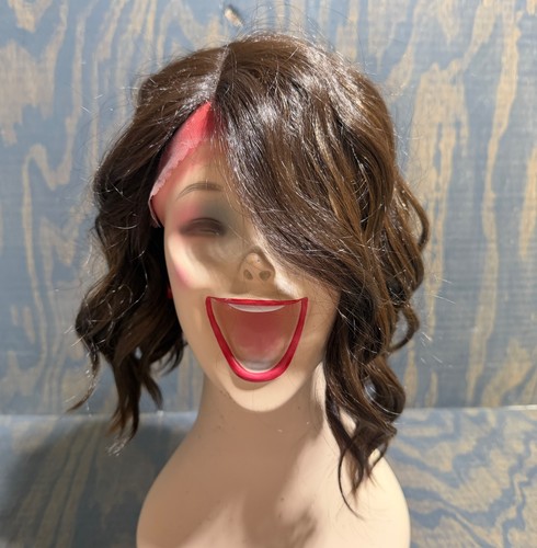Brown Wavy Bob Lace Front Wig Club Dancer Costume Halloween