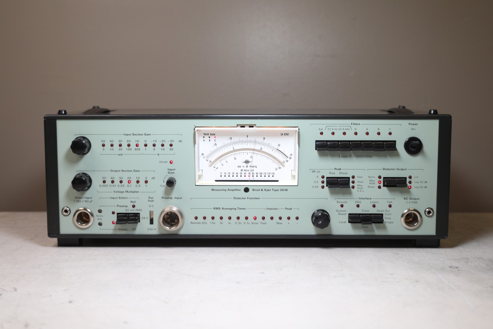 Brüel & Kjær Type 2636 Measuring Amplifier 1Hz-200kHz B&K Audio Test Equipment