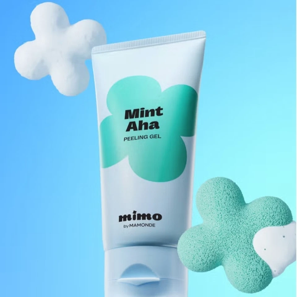 MIMO by MAMONDE Mint-AHA Gel Descascante 100ml + Pacote Lavagem 10ea/1 Pacote/Sebo-Resíduos - Imagem 2 de 4