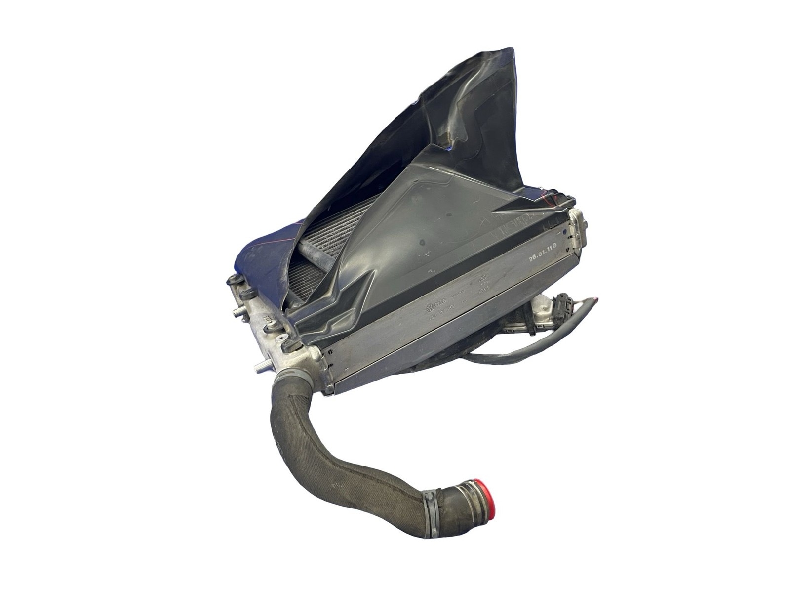 2008-2015 AUDI R8 TYPE 42 5.2L FRONT LEFT AUXILIARY RADIATOR FAN *CRACKED*