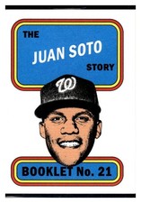 2019 Topps Heritage #21 Juan Soto 1970 Player Story Booklets