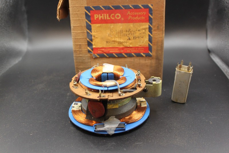 Vintage Philco Deflection Yoke 32-9731-4 Model J3706 TV Service Part w/capacitor