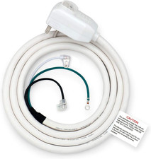 7.5FT LCDI Power Cord for Air Conditioners,120V 10A 1200W,NEMA 5-15P Plug