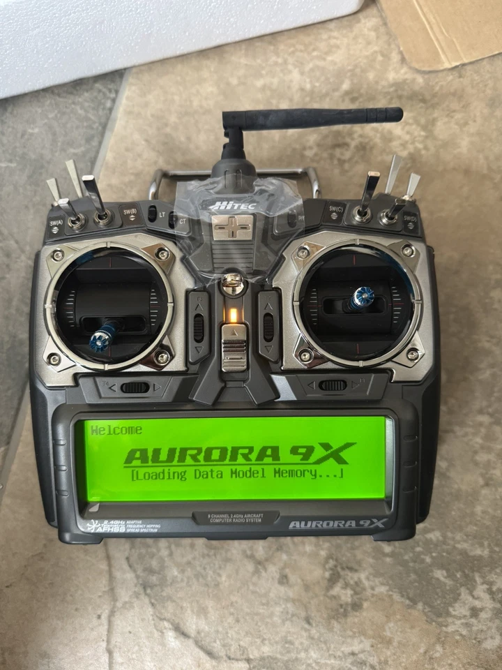 Hitec Aurora 9X Transmitter 2.4Ghz AFHSS 9 Channel RC Plane Glider - Image 2 of 4