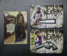 The Walking Dead Commemorative Weapons Medallion (2) + Walker Relic (1) Cards