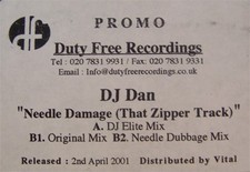 DJ Dan - Needle Damage That Zipper Track - Used Vinyl Recor - Promo - C7294z