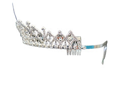 Silver Rhinestone Tiara Crown