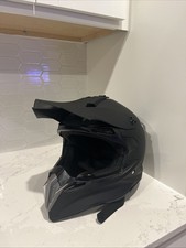 Matte Black DOT Motocross/Riding Helmet   -Si...