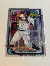 2024 Bowman Chrome Mega Box Enrique Jimenez #BCP-31 Mojo Refractor 1st Tiger ZC1