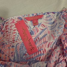 Lilly Pulitzer Zana Skort Romper Raz Berry Floral Adjustable Straps Size M