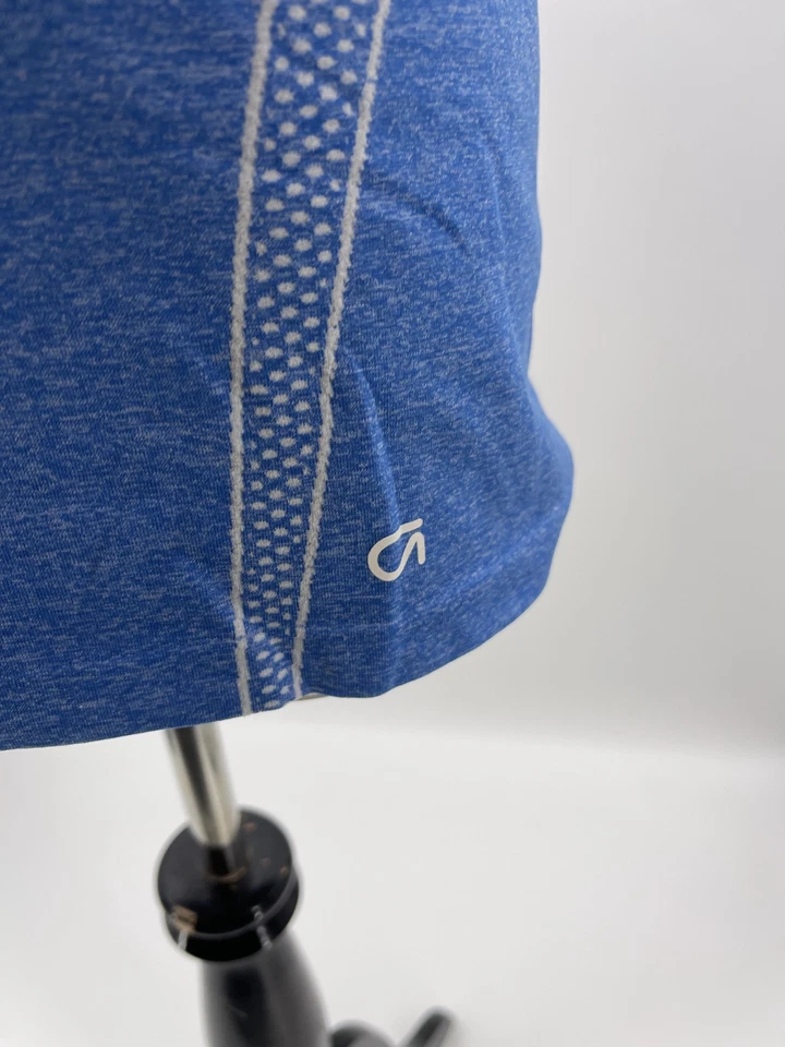 Camiseta sin mangas deportiva GAP FIT para mujer espalda deportiva talla grande azul Foto 3 de 4