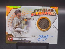 2024 Topps Pristine Manny Machado Gold Popular Demand Autograph Relic 36/50