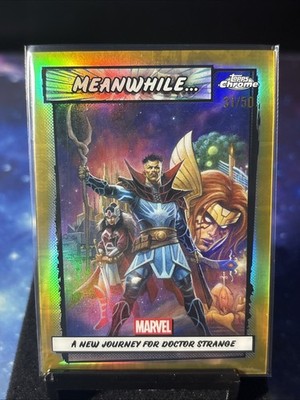 2026 TOPPS CHROME MARVEL GOLD MEANWHILE DR. STRANGE A NEW JOURNEY SSP/50