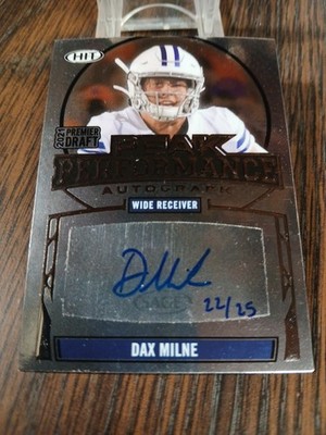 2021 Sage Premier Draft Peak Performance Silver 22/25 Dax Milne Auto