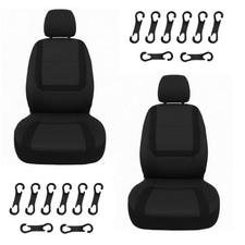 YoRise Car Seat Covers, Comfortable Breathable Front Seat Covers, Anti Black