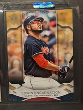 EDWIN ENCARNACION INDIANS / GUARDIANS 2019 Topps Tribute Gold 5x7 #35 03/10