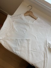 Original Use White Solid Crew Neck Short Slee...