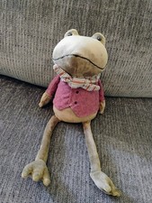 Jellycat London Riverside Rambler Frog Plush 13”  Retired  Rare w/tags 