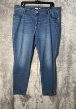 Old Navy Women  s Blue Denim Super Skinny Jean High Rise Size 18