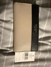 Large Slim Bifold Kate Spade Cameron Wallet Pink And Black