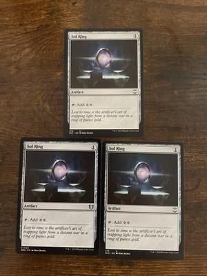 Sol Ring Mtg x3