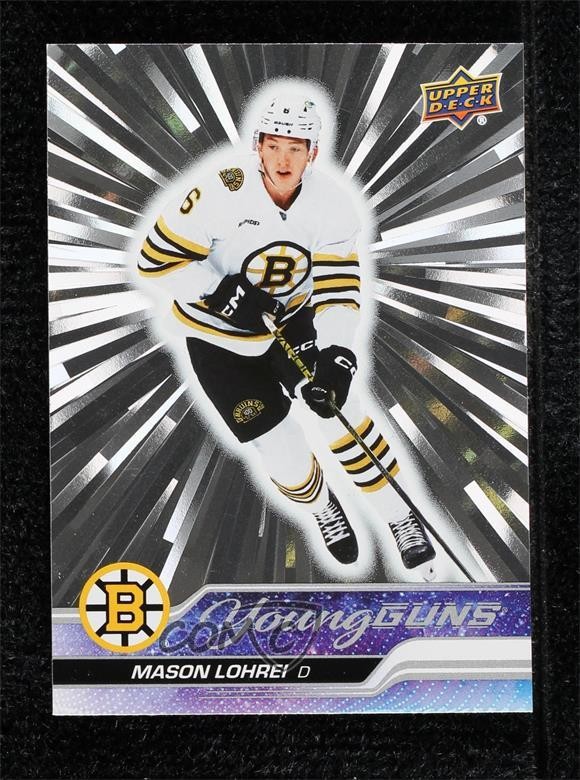 2023-24 Upper Deck Series 2 Young Guns Outburst Mason Lohrei #497 Rookie RC