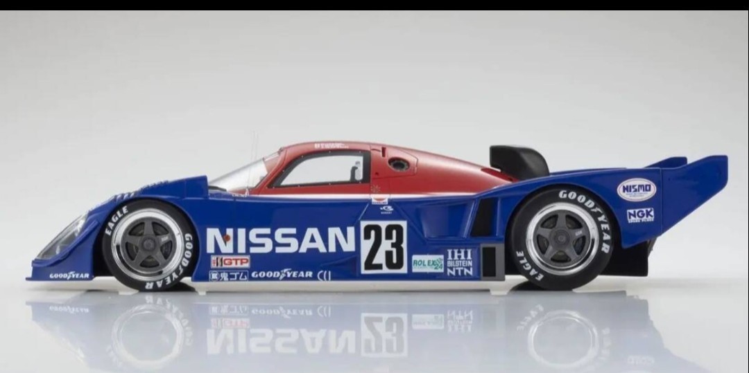 1/12 Scale Nissan R91CP 23 Blue White Red KSR08666A Resin Car