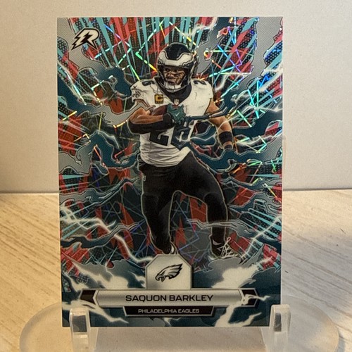Saquon Barkley Topps Resurgence 2026  Eagles Light Blue And Pink Shock #80