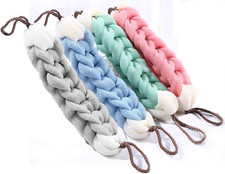 4 Packs Long Stretch Back Sponge with Rope Handles Back Scrubber Body Sponges fo