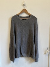 Lucky Brand Mens Waffle Knit Sweater Gray Sz M Daily Loungewear Comfort