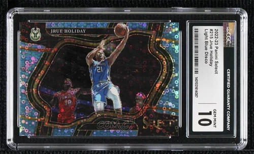 2022-23 Select Courtside Light Blue Disco Prizm /99 Jrue Holiday CGC 10 Gem Mint