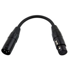 Pig Hog Lighting Cable DMX Adapter 5-pin F to 3-pin M XLR 6 in.