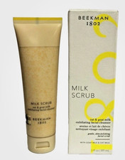 Beekman 1802 Milk Scrub Oat  Goat Milk Exfoliating Cleanser 3oz NIB Sealed