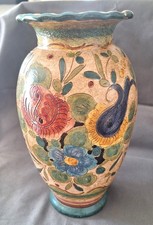 Vaso Ceramiche Rapporti a Deruta. Graffito, dipinto a mano e numerato (2.2)