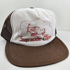 Vintage USA MADE Supracide Mites Farm AG Spraying Trucker Hat Snapback Cap
