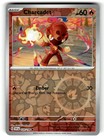 Charcadet Reverse holo Pokémon Scarlet & Violet Base Set card 039/198 with fiery orange background, 60 HP, and visible attack text.