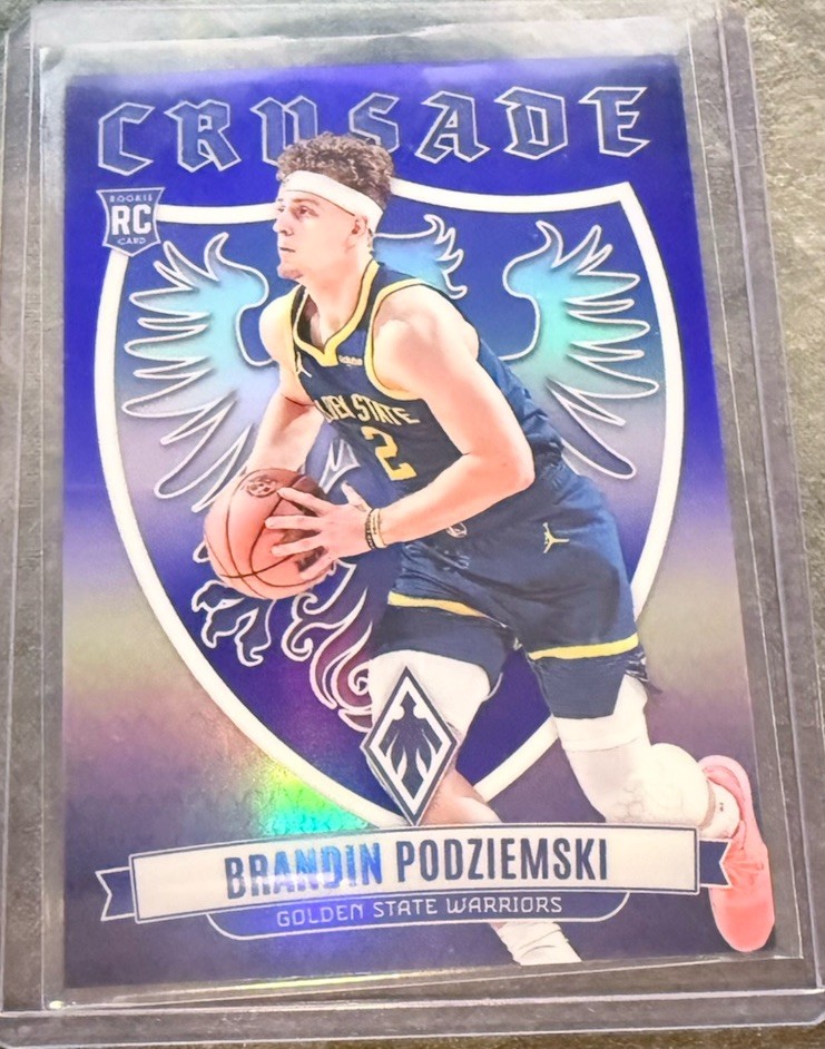 BRANDIN PODZIEMSKI- 2023-24 Panini Phoenix Crusade #5 ROOKIE BLUE 25 Warriors