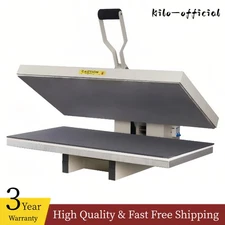 KILO 16"x32" Large Format Manual Heat Press Machine w/ Double Pressure Rods 110V