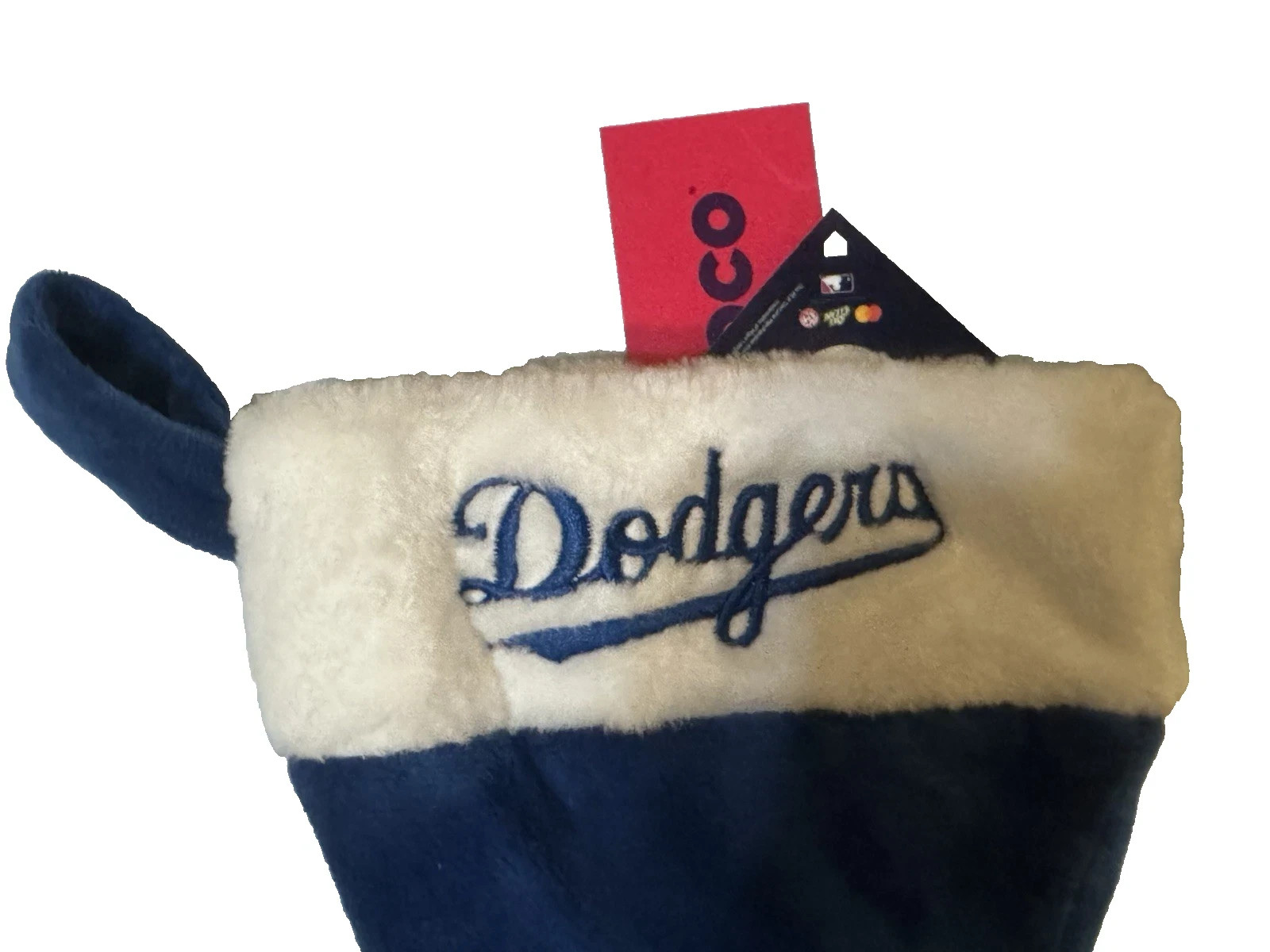 MLB Los Angeles Dodgers Holiday Christmas Stocking-Color Block