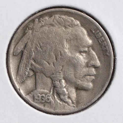 1936-D  5C Buffalo Nickel -  VF -  (actual coin pictured)