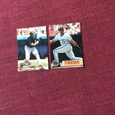 2 Frank Thomas Topps Stadium Club Cards: 1993 Members Only #746 - 1994  #528
