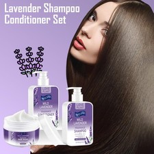 Lavender Shampoo and Conditioner Set for Men and Women P3G5 D5R9 O1R8 P1K4 U5L4