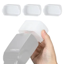 Soonpho 3Pcs Flash Diffuser, 3.15" x 2.09" White Bounce Light Diffuser Kit Co...