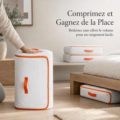 Sac de rangement pour couette et voyage compressible - pour la chambre - Photo 1/4