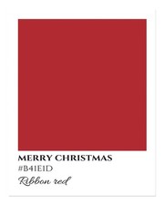 Merry Christmas Red Wall Art Poster - Festive Holiday Decor Home Decor