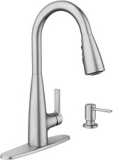 Moen Haelyn Stainless One-Handle High Arc Pulldown Kitchen Faucet 87627SRS