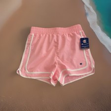Champion Girls Athletic Shorts Pink XL Youth Teen Logo Activewear Gym Summer