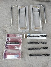 1969-1972 Chevy C10 Custom 10 350 Emblem Chrome Trim Set Nos