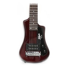 Hofner Shorty Electric Travel Guitar - Root Beer W/gig Bag