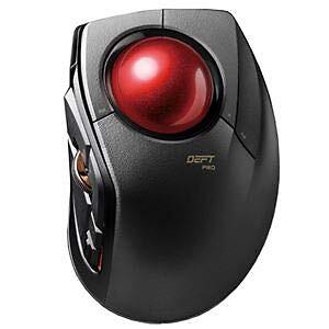 ELECOM Trackball Mouse / Index Finger / 8 Buttons / Tilt Function / Wired / Wire